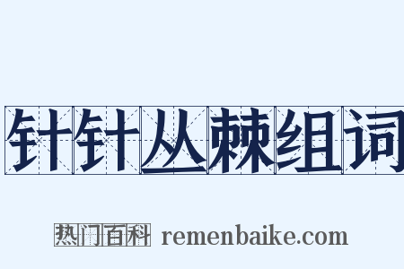 针针丛棘组词是什么意思的图片